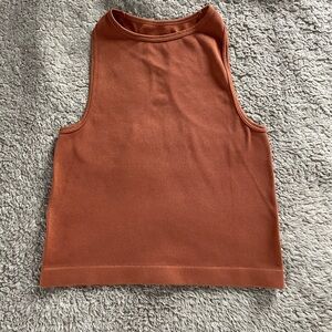 Rust Sleeveless Tank Top